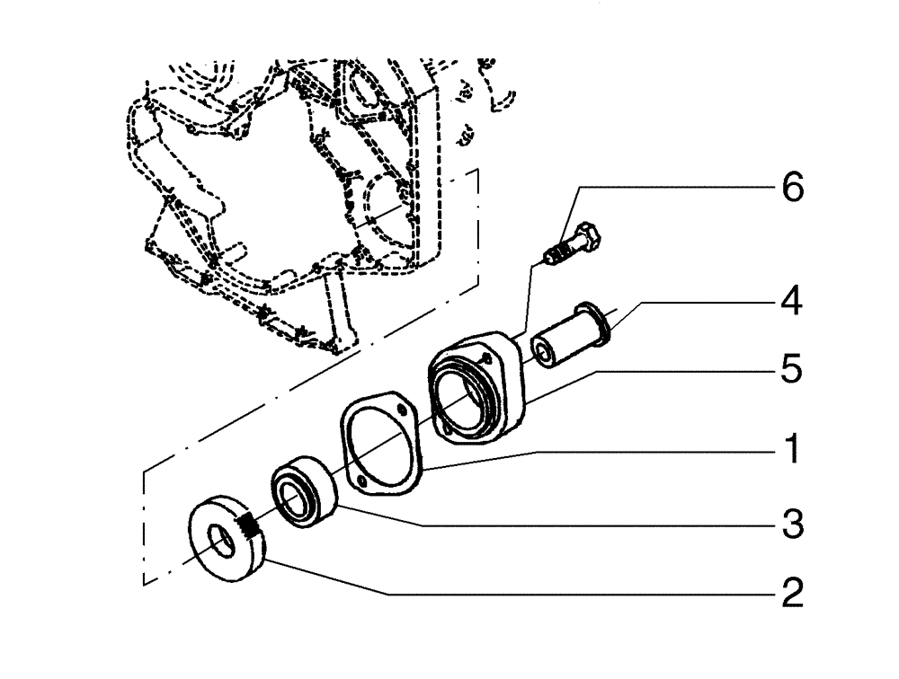 Схема запчастей Case 865 VHP - (02-58[01]) - AUXILIARY DRIVE (02) - ENGINE