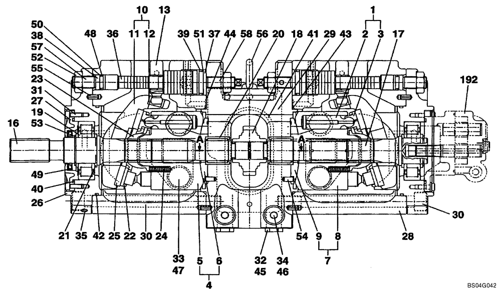 Схема запчастей Case CX160 - (08-88) - KLJ0653 PUMP ASSY, HYDRAULIC (08) - HYDRAULICS