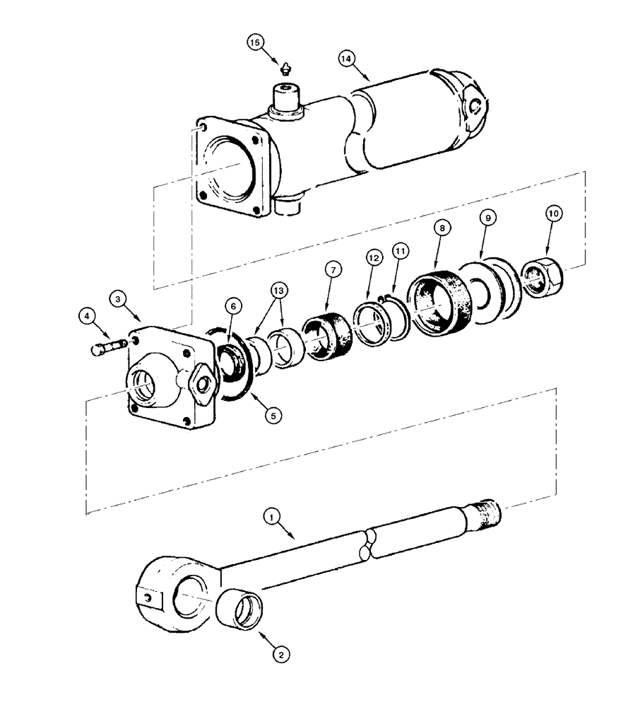 Схема запчастей Case 865 DHP - (8-118) - CYLINDER - RIPPER (08) - HYDRAULICS