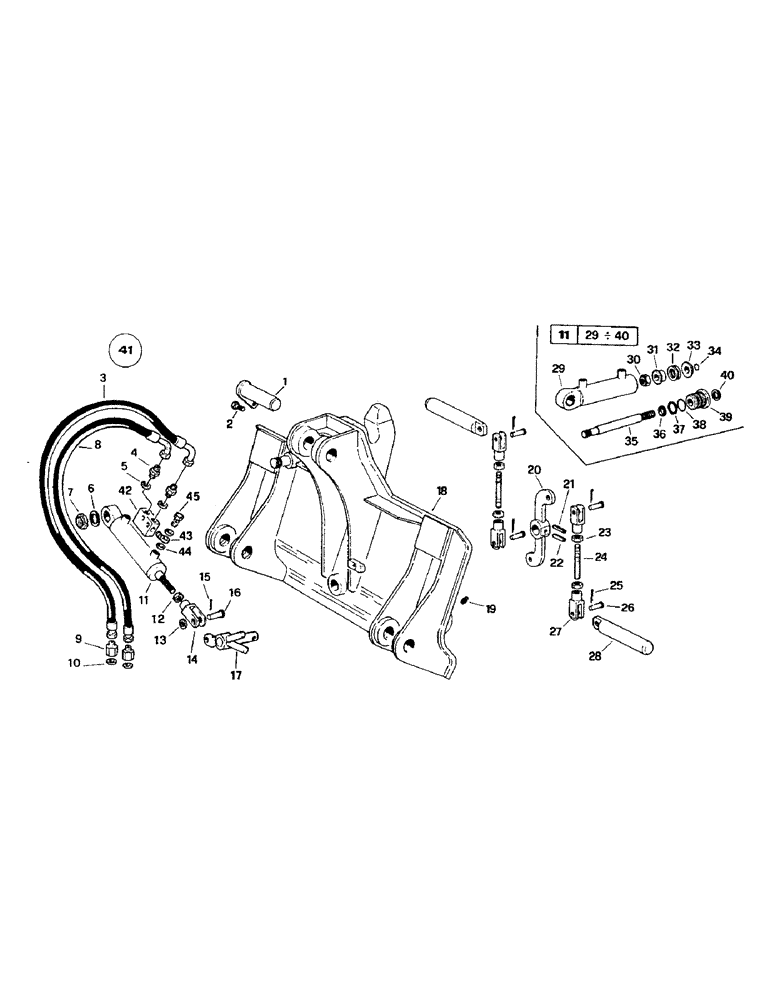 Схема запчастей Case 221B - (9-24) - HYDRAULIC QUICK COUPLER, 121B (DAH1215912-DAH1216843) (09) - CHASSIS/ATTACHMENTS