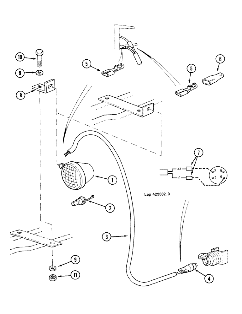 Схема запчастей Case 688C - (4-62) - ATTACHMENT ELECTRIC CIRCUIT (06) - ELECTRICAL SYSTEMS