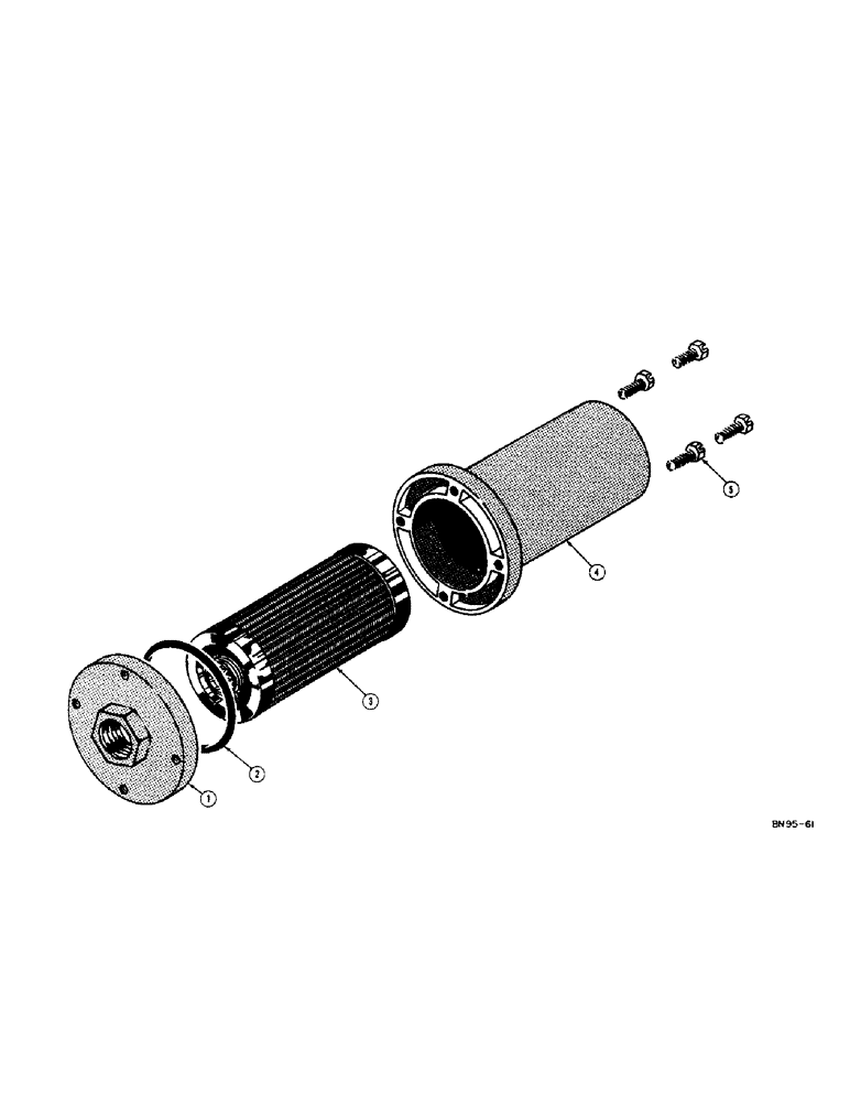 Схема запчастей Case 42 - (24[A]) - D21003 HYDRAULIC OIL FILTER 