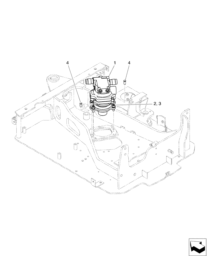 Схема запчастей Case CX17B - (01-018[01]) - MOTOR INSTAL, SWING (35) - HYDRAULIC SYSTEMS