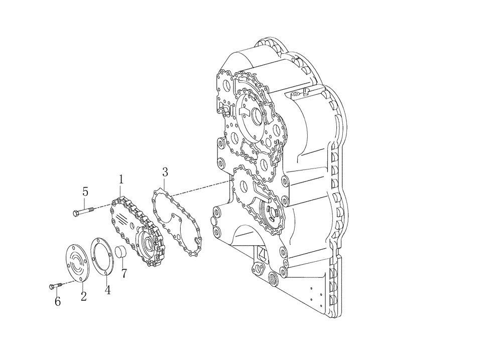 Схема запчастей Case 325 - (1.211/1[24A]) - TRANSMISSION - COMPONENTS - RETARDER OPTION (03) - Converter / Transmission