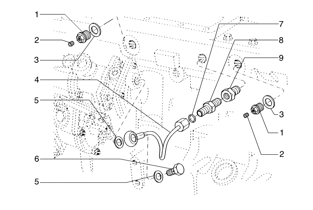 Схема запчастей Case 885 - (03-14[03]) - FUEL INJECTION SYSTEM (03) - FUEL SYSTEM