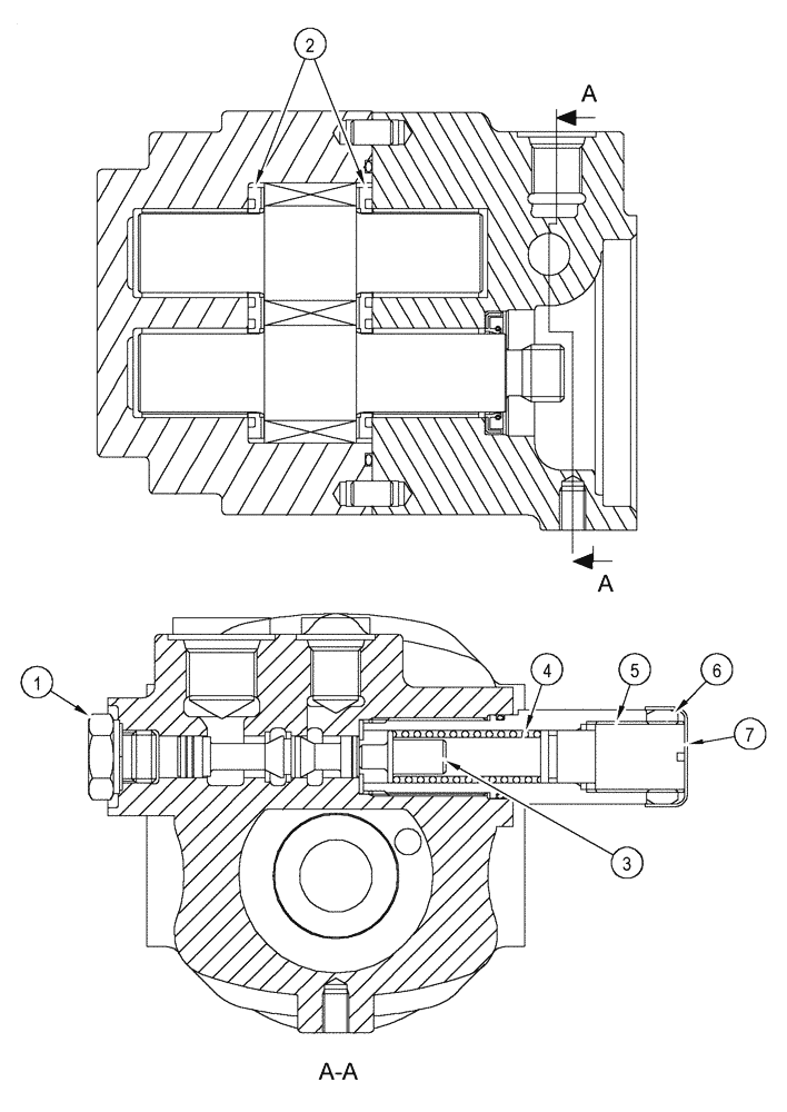 Схема запчастей Case 95XT - (06-22) - GEAR PUMP (06) - POWER TRAIN