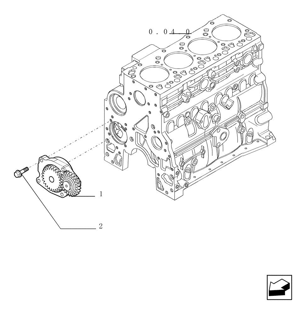 Схема запчастей Case TX1055 - (0.30.0[01]) - OIL PUMP - ENGINE (10) - ENGINE