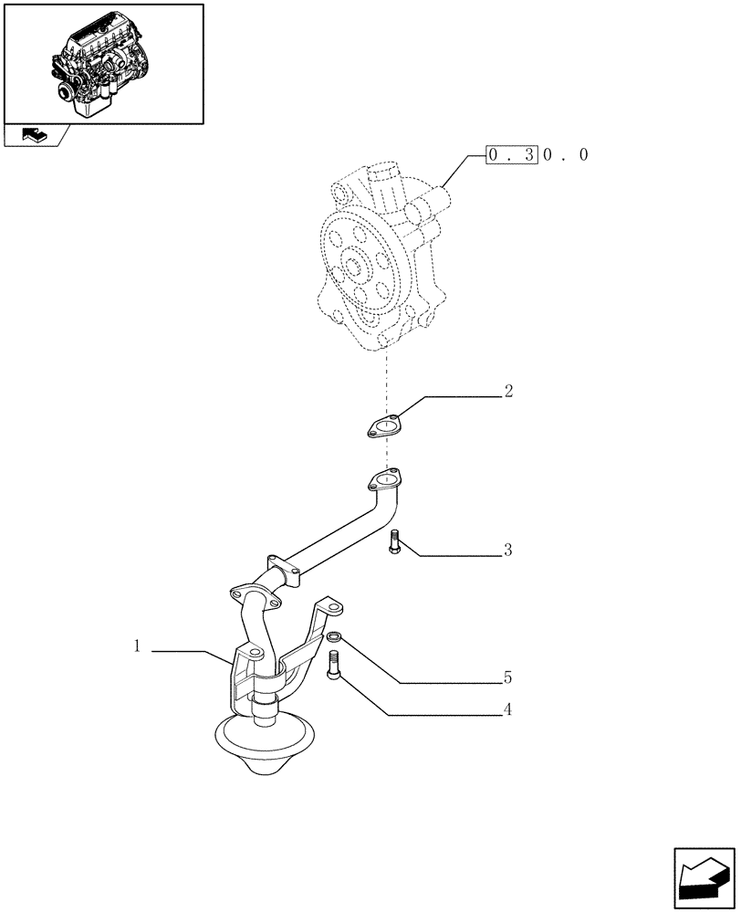 Схема запчастей Case F3AE0684N E907 - (0.30.5) - OIL PUMP PIPING (500338694) 