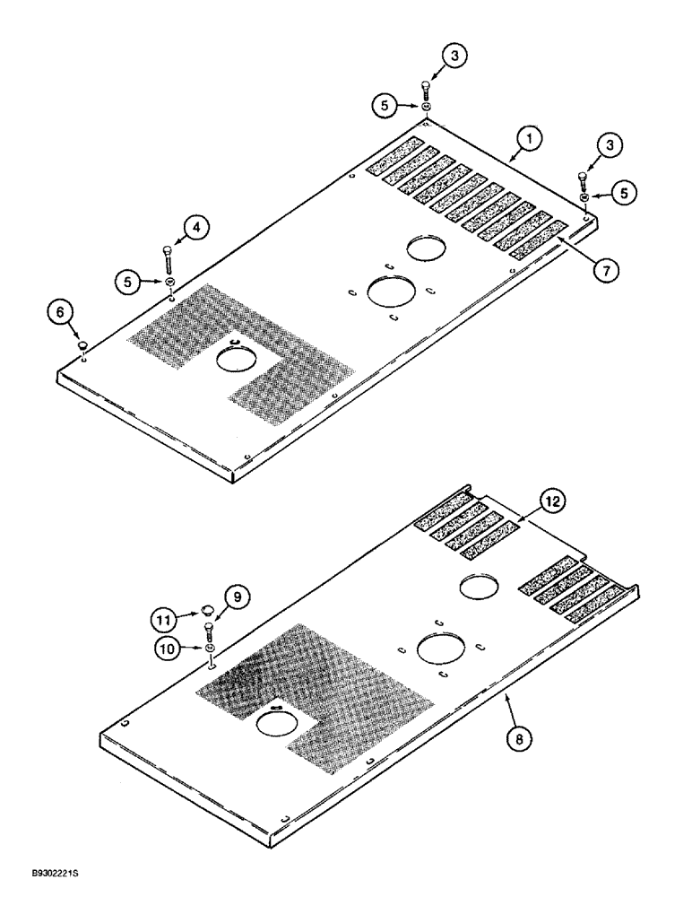 Схема запчастей Case 721B - (9-030) - HOOD, MODELS WITHOUT AIR CONDITIONING (09) - CHASSIS/ATTACHMENTS