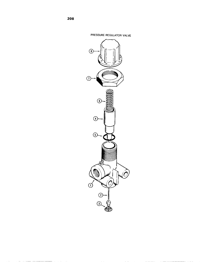 Схема запчастей Case W24B - (208) - L48128 DOUBLE CHECK VALVE AND STOP LIGHT SWITCH (08) - HYDRAULICS