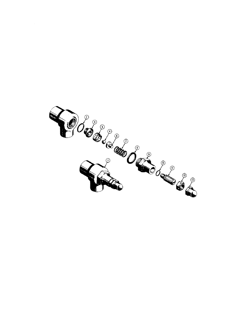 Схема запчастей Case 310 - (120) - 33959 SPECIAL RELIEF VALVE, D24452 SPECIAL RELIEF VALVE (07) - HYDRAULIC SYSTEM