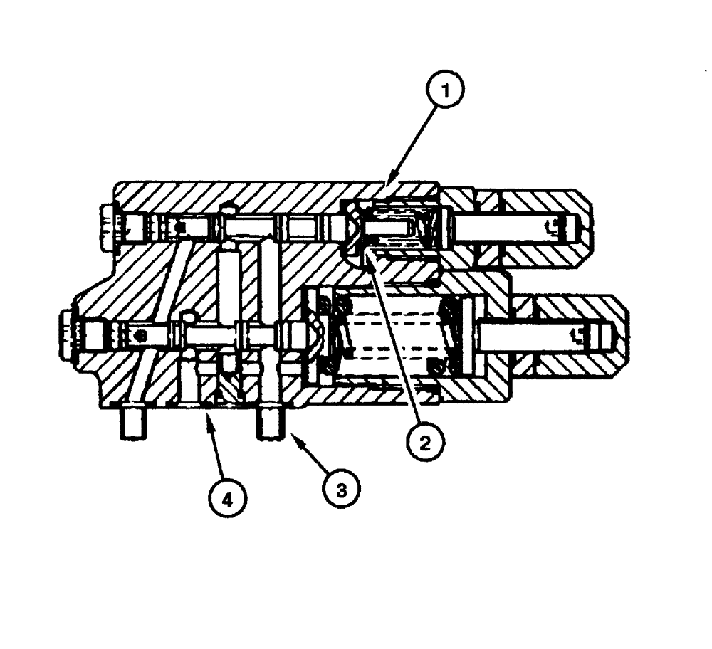 Схема запчастей Case 885 - (08.03[00]) - MAIN HYDRAULIC PUMP - RELIEF VALVE (02) - ENGINE