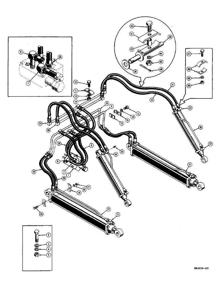 Схема запчастей Case 420B - (094) - TERRALOADR HYDRAULICS (07) - HYDRAULIC SYSTEM