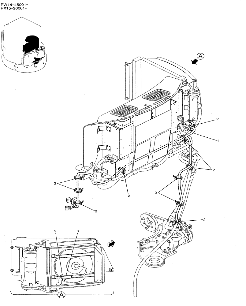 Схема запчастей Case CX31B - (05-032) - HARNESS ASSY (COOLER) (55) - ELECTRICAL SYSTEMS