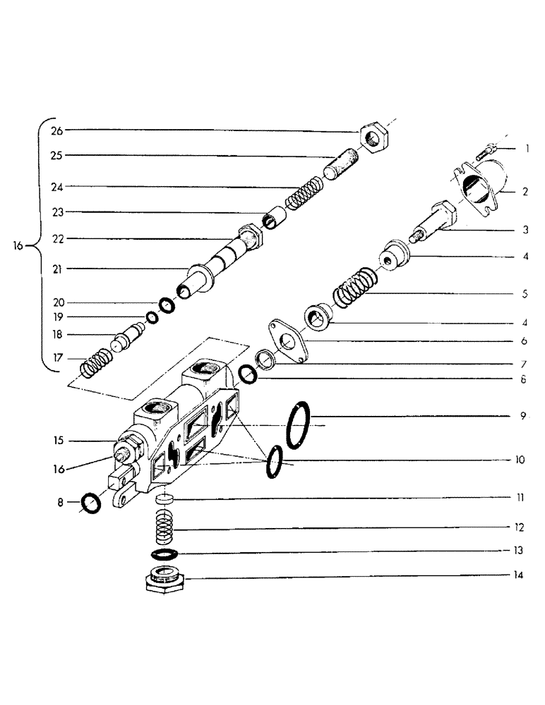 Схема запчастей Case 30YC - (H15) - * WORKING SECTION PART NUMBER 202948M1 (07) - HYDRAULIC SYSTEM