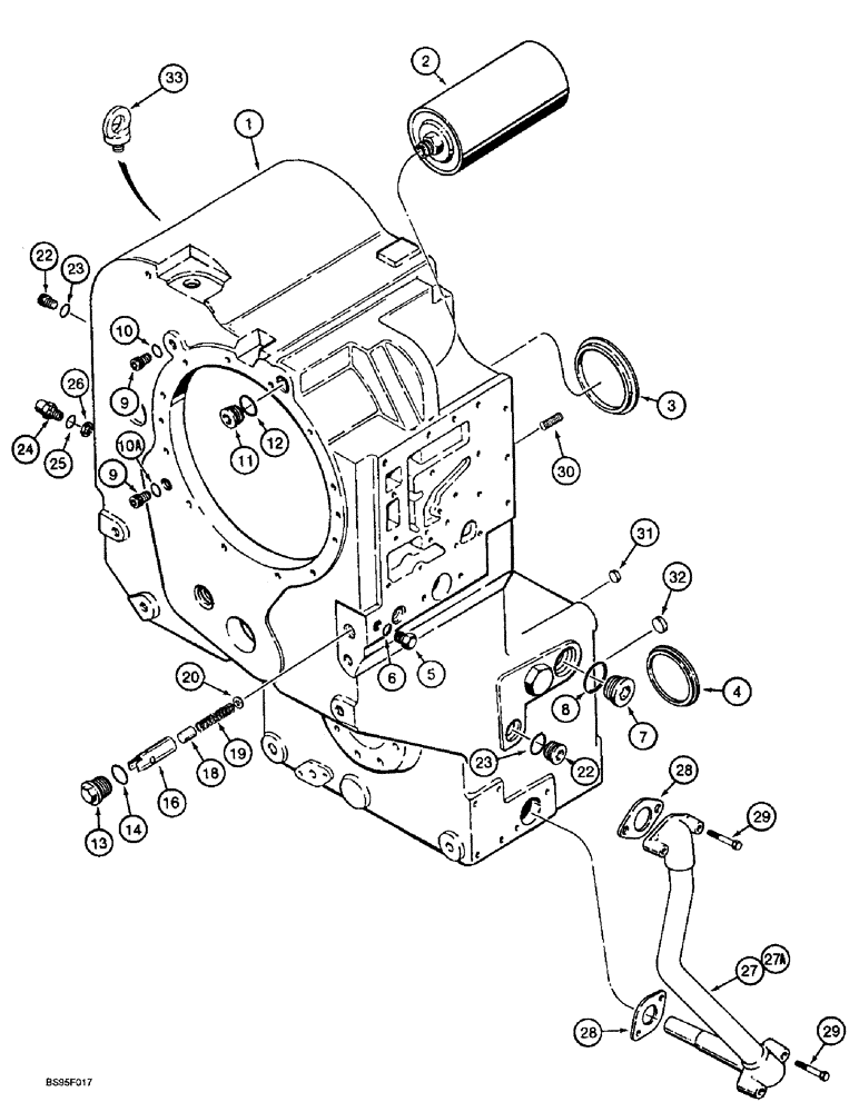 Схема запчастей Case 721B - (6-08) - TRANSMISSION ASSEMBLY, HOUSING, PRIOR TO P.I.N. JEE0052701 (06) - POWER TRAIN