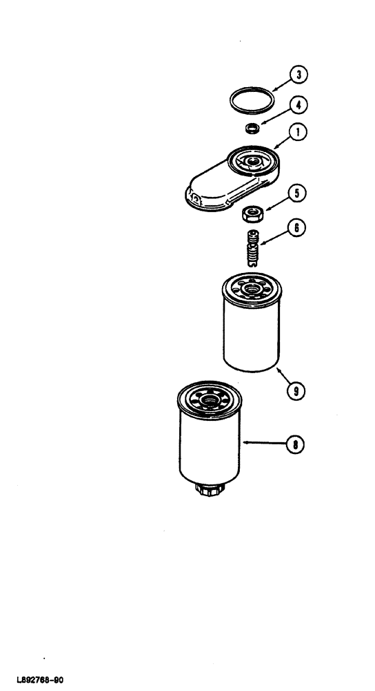 Схема запчастей Case 1088 - (058) - FUEL FILTER AND LIFT PUMP (10) - ENGINE