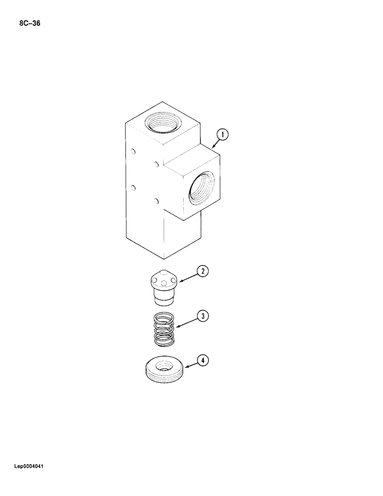 Схема запчастей Case 688 - (8C-36) - FEED CONTROL VALVE (08) - HYDRAULICS