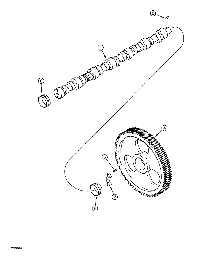 Схема запчастей Case 9045B - (2-36) - CAMSHAFT, 6T-830 EMISSIONS CERTIFIED ENGINE (02) - ENGINE