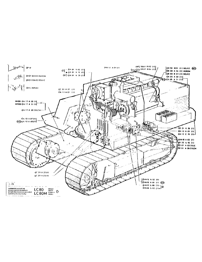 Схема запчастей Case LC80M - (001F) - ILLUSTRATED SUMMARY 