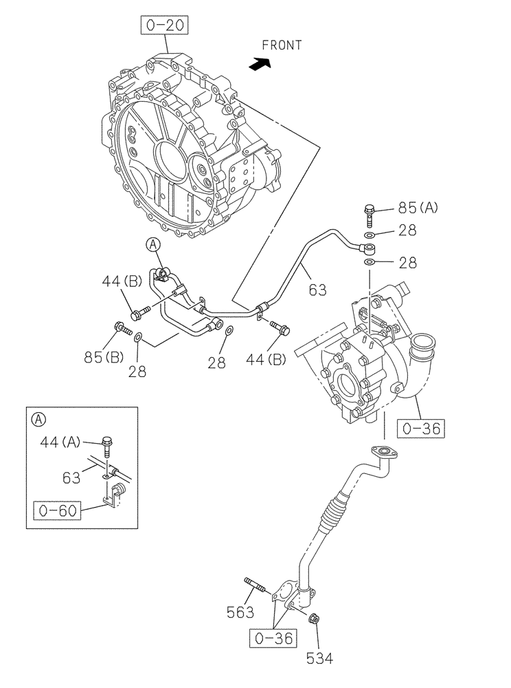 Схема запчастей Case CX235C SR - (10.304.02) - OIL CIRCUIT (10) - ENGINE