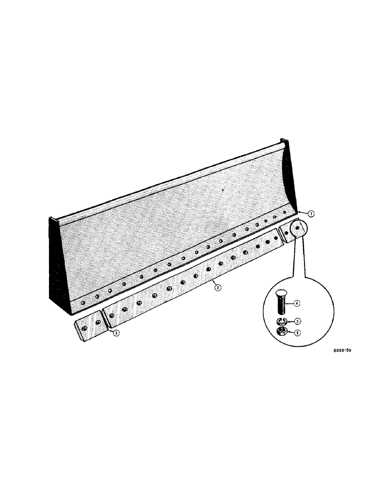 Схема запчастей Case 42 - (14[A]) - BULL DOZER BLADE ATTACHMENT 