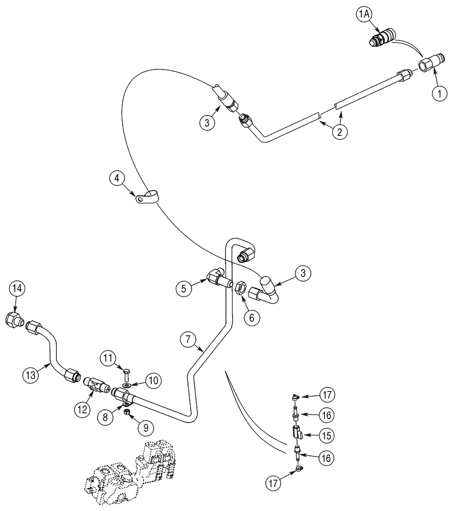 Схема запчастей Case 75XT - (08-36) - HYDRAULICS, ATTACHMENT - HIGH FLOW, GEAR (08) - HYDRAULICS