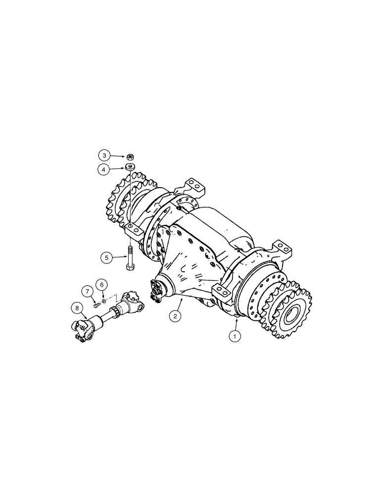 Схема запчастей Case 865 VHP - (06-56[01]) - REAR AXLE GRAZIANO - ASSEMBLY (06) - POWER TRAIN