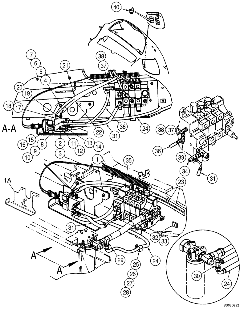 Схема запчастей Case 590SM - (08-23) - HYDRAULICS - COUPLER, BACKHOE BUCKET (08) - HYDRAULICS