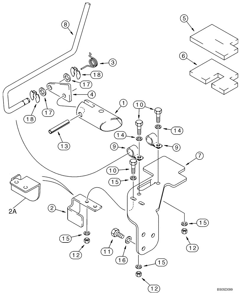 Схема запчастей Case 445 - (09-02) - SUPPORT - LOADER FRAME (09) - CHASSIS