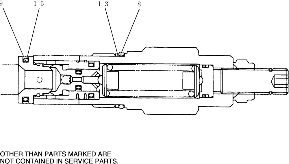 Схема запчастей Case CX50B - (HC851) - VALVE ASSEMBLY, RELIEF (35) - HYDRAULIC SYSTEMS