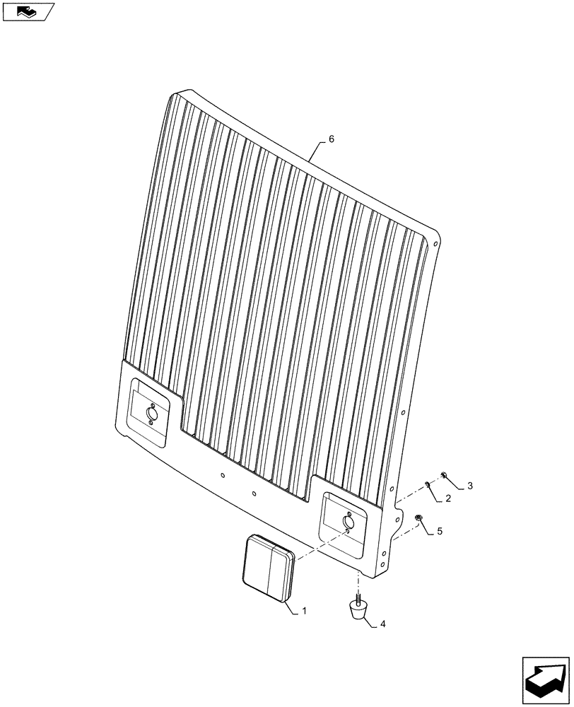 Схема запчастей Case 821F - (55.404.03) - REAR LIGHT INSTALLATION N/A (55) - ELECTRICAL SYSTEMS