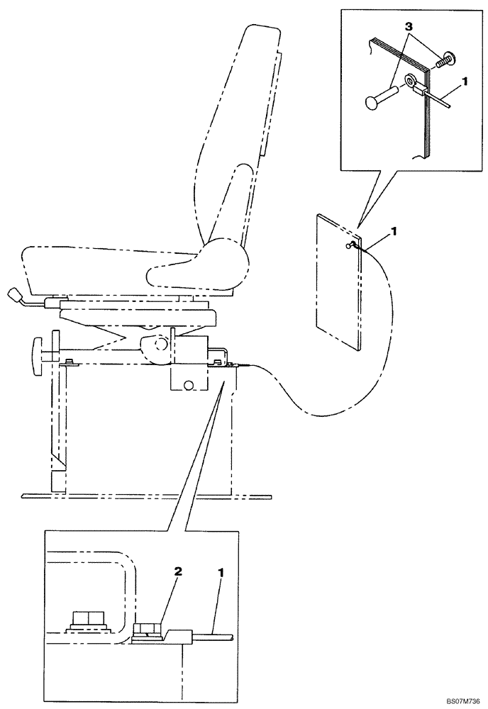 Схема запчастей Case CX75SR - (09-08) - DOG CHAIN (09) - CHASSIS/ATTACHMENTS