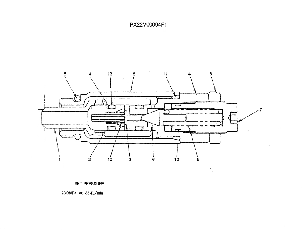 Схема запчастей Case CX36B - (07-017) - VALVE ASSY, RELIEF, P/N PX22V00004F1 ELECTRICAL AND HYDRAULIC COMPONENTS