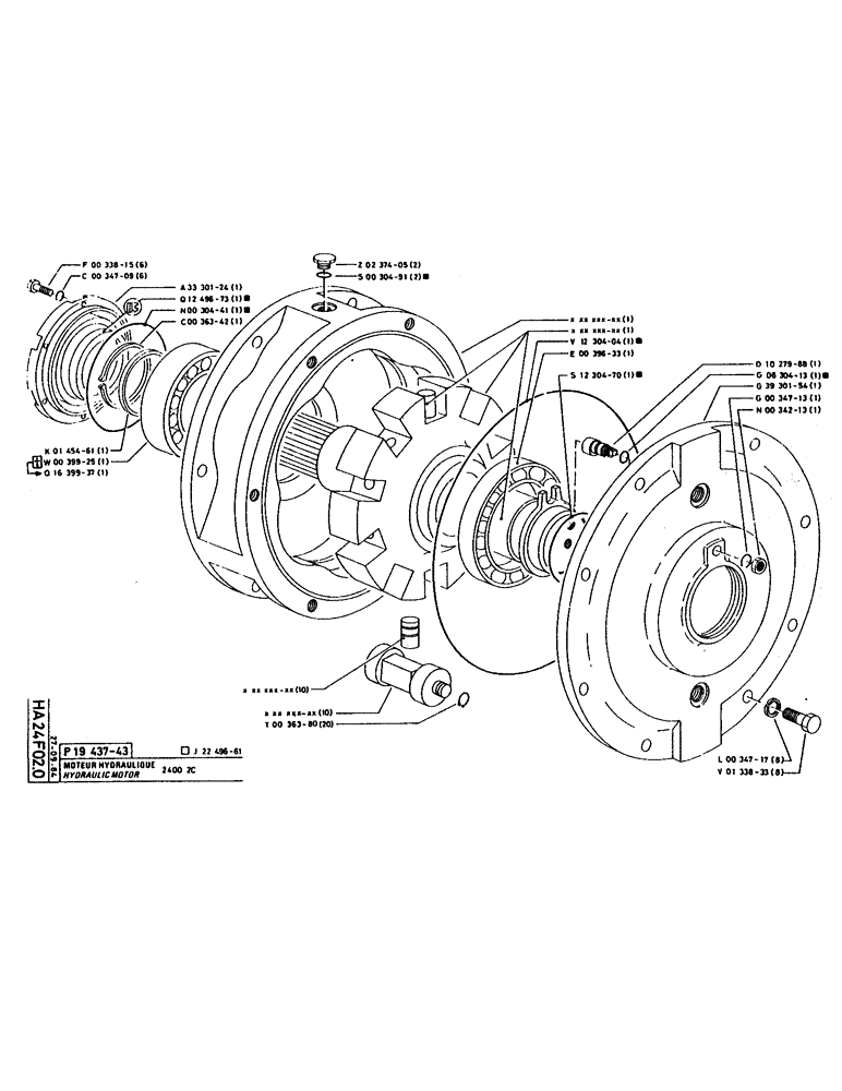 Схема запчастей Case 160CL - (146) - HYDRAULIC MOTOR (07) - HYDRAULIC SYSTEM