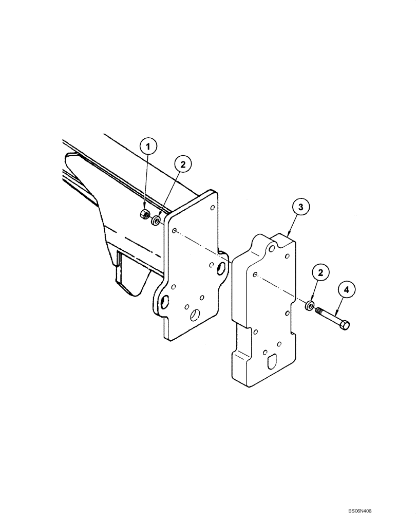 Схема запчастей Case 845 - (09.26A) - FRONT COUNTERWEIGHT (09) - CHASSIS