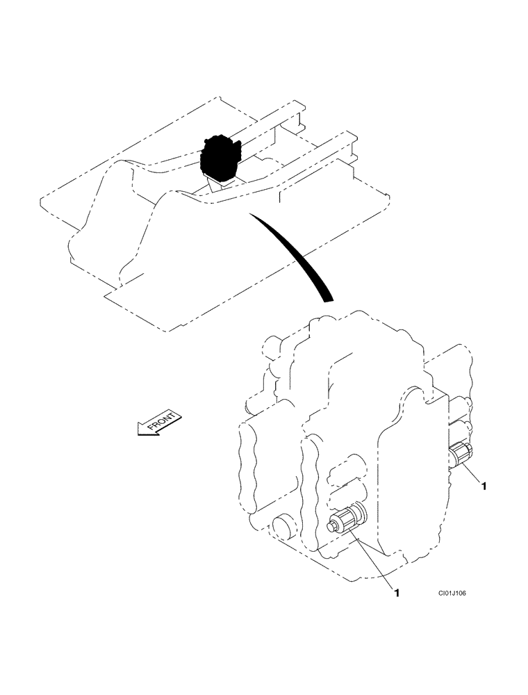 Схема запчастей Case CX330 - (08-71A) - CONTROL VALVE - VALVE, PORT RELIEF (08) - HYDRAULICS