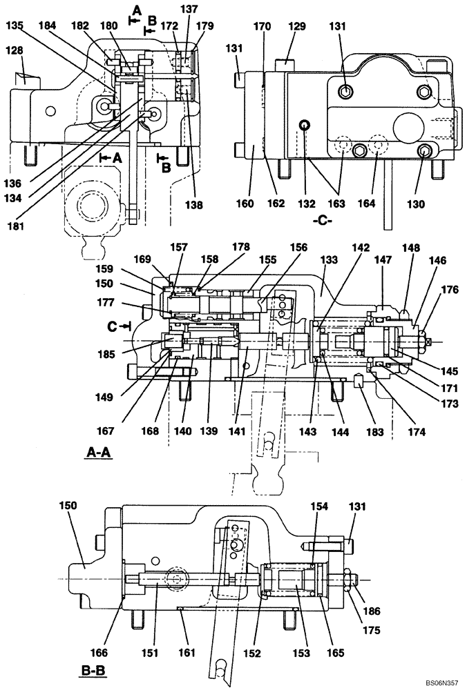 Схема запчастей Case CX460 - (08-91[01]) - HIGH PRESSURE PUMP - REGULATOR (STANDARD) (08) - HYDRAULICS