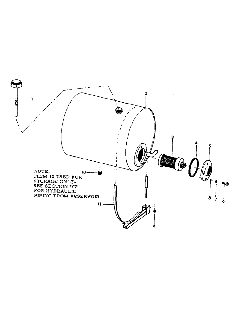 Схема запчастей Case 40YC - (H07) - HYDRAULIC OIL RESERVOIR (07) - HYDRAULIC SYSTEM