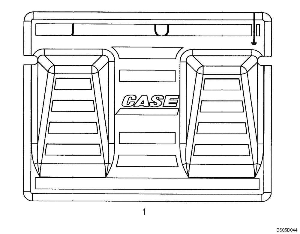 Схема запчастей Case 420 - (09-22C) - MAT, FLOOR (09) - CHASSIS