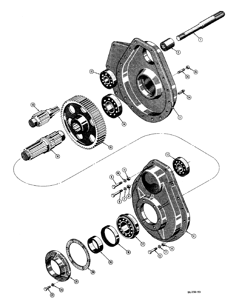 Схема запчастей Case 420C - (118) - FINAL DRIVE AND AXLE SHAFT (04) - UNDERCARRIAGE