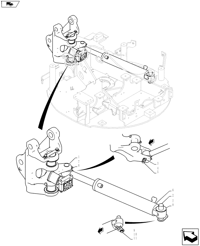 Схема запчастей Case CX27B ASN - (35.528.01) - CYLINDER INSTALL (35) - HYDRAULIC SYSTEMS