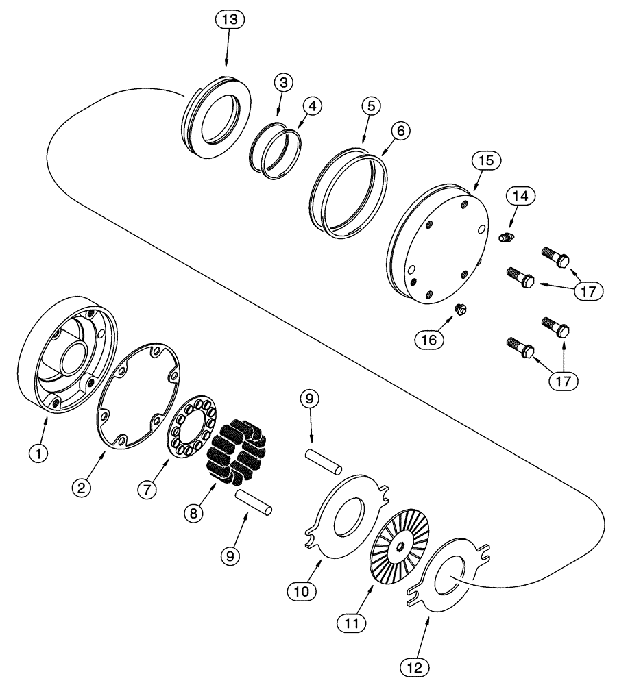 Схема запчастей Case 90XT - (07-01) - BRAKE (07) - BRAKES