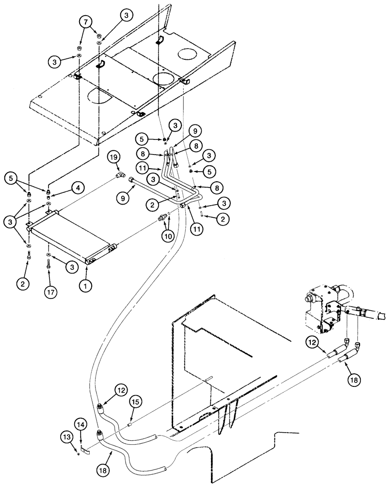 Схема запчастей Case 721C - (05-06) - HYDRAULICS - STEERING, -JEE0093644 (05) - STEERING