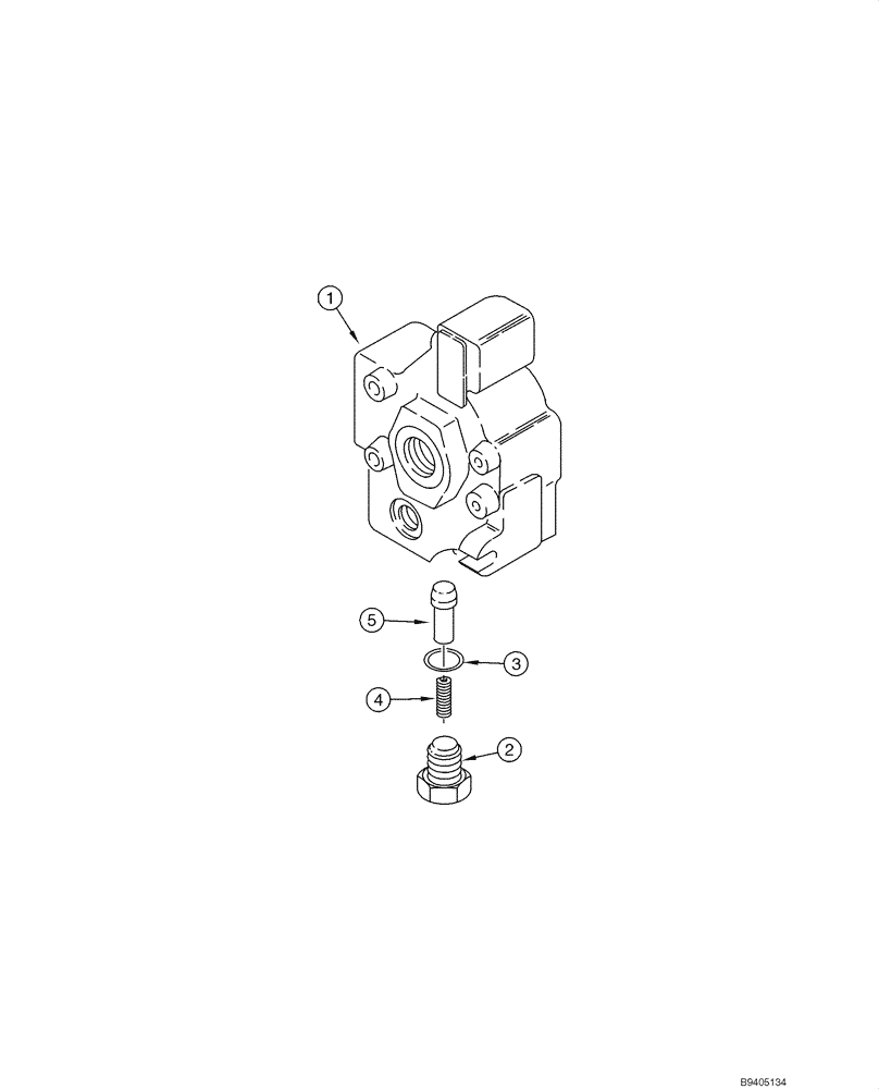 Схема запчастей Case 590SM - (08-32) - VALVE - SECTION OUTLET (08) - HYDRAULICS