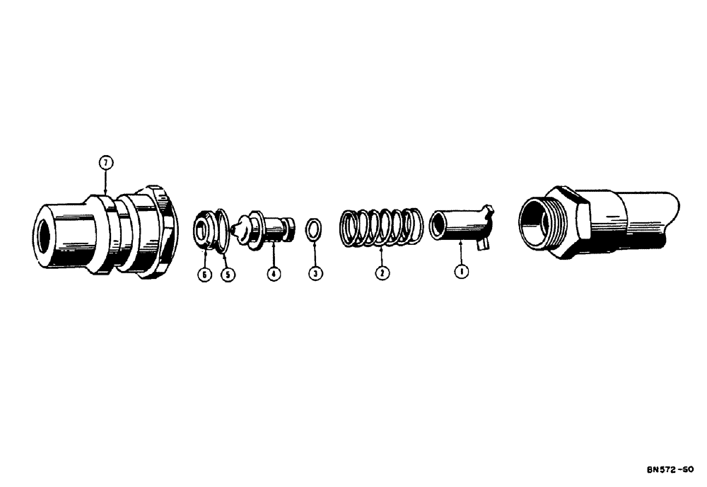 Схема запчастей Case 310E - (115) - 4025AA PULL BEHIND COUPLING - MALE (07) - HYDRAULIC SYSTEM