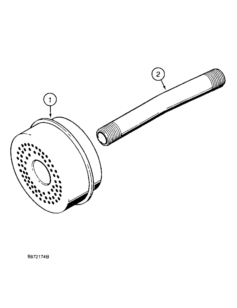 Схема запчастей Case TF300 - (2-6) - MUFFLER AND EXHAUST SYSTEM (02) - ENGINE