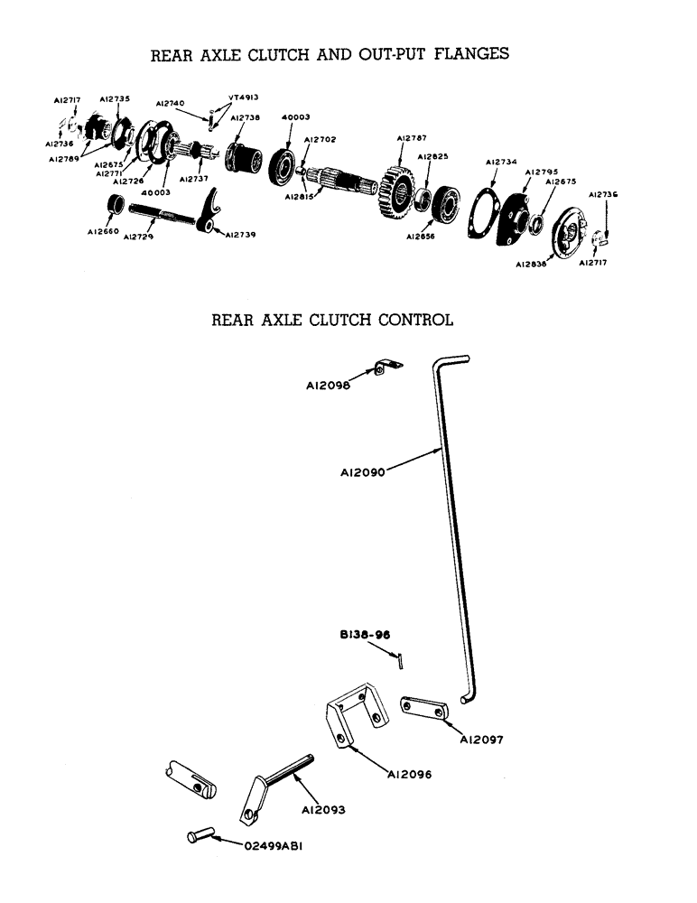 Схема запчастей Case W9 - (092) - REAR AXLE CLUTCH AND OUT-PUT FLANGES, REAR AXLE CLUTCH (06) - POWER TRAIN