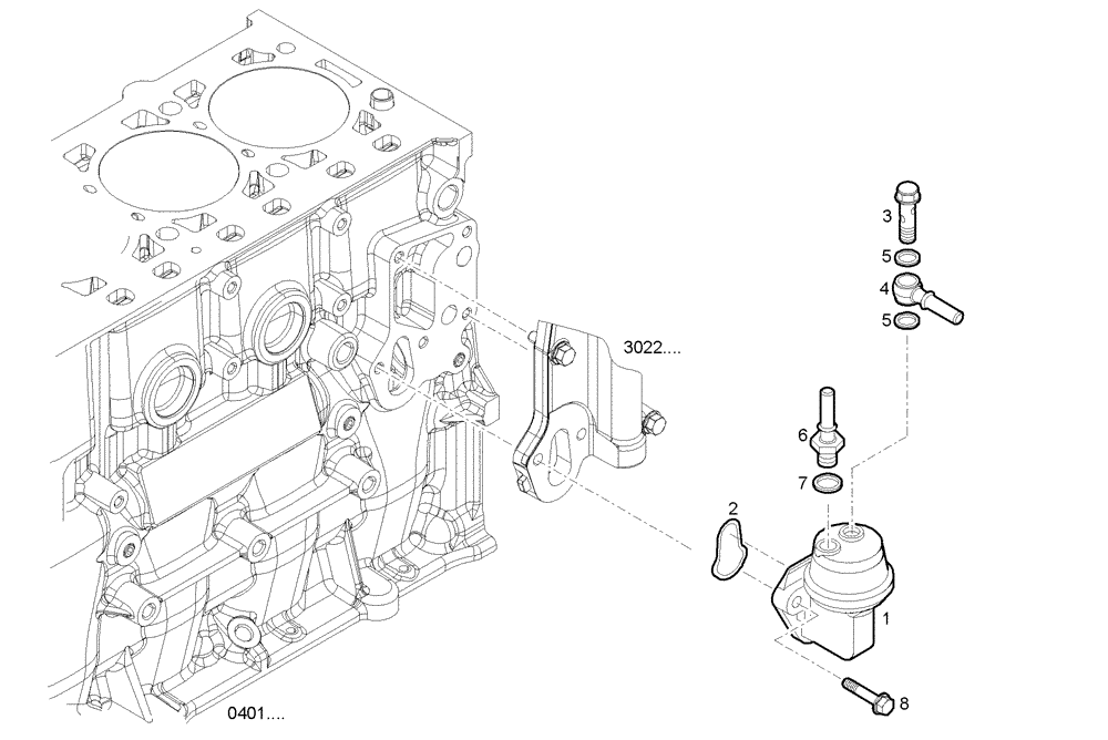 Схема запчастей Case F5CE9454G A001 - (2010.066) - FUEL PUMP (10) - ENGINE