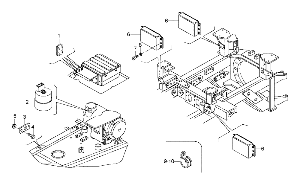 Схема запчастей Case 335B - (67A01031463[001]) - CONTROL UNIT / INDICATOR - CHASSIS (87590629) (13) - Electrical System / Decals